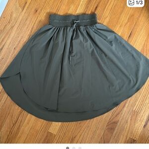 Lululemon Athletica Dark Green High-Low Skirt